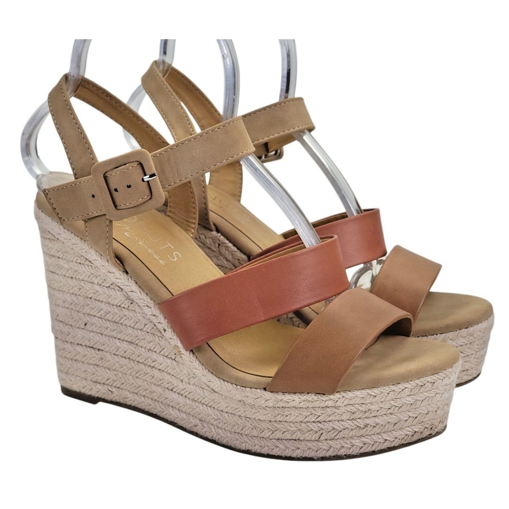 Coconuts by Matisse Ping Women's Brown‎ Espadrille Platform Sandals Size 10M
